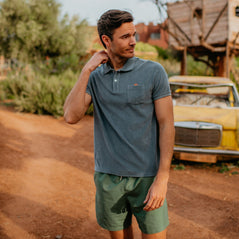 polo SUNRISE mineral grey terry
