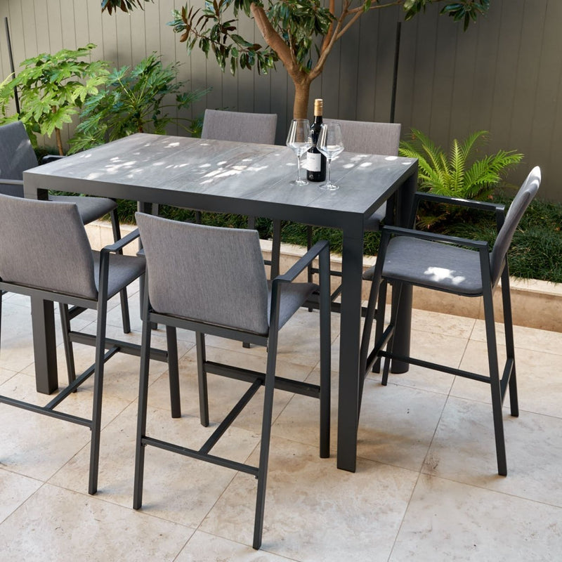 modern bar height patio set