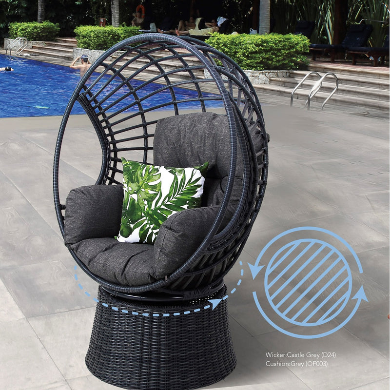 cabana swivel pod garden chair