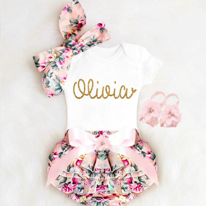 customized onesie for baby girl