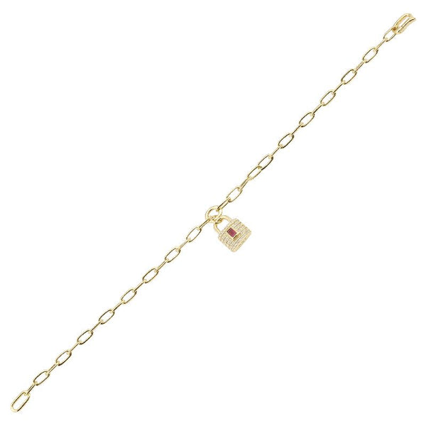 14kt Yellow Gold Large Mother of Pearl Clover Bracelet - Freedman Jewelers