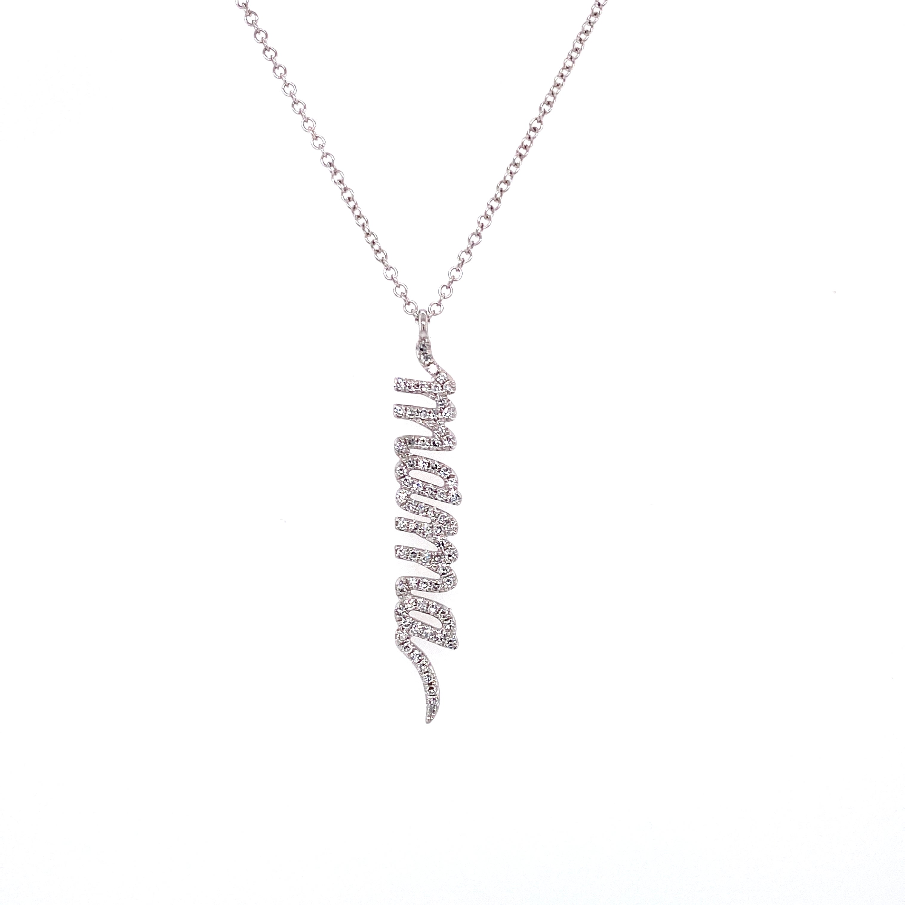 mama necklace silver