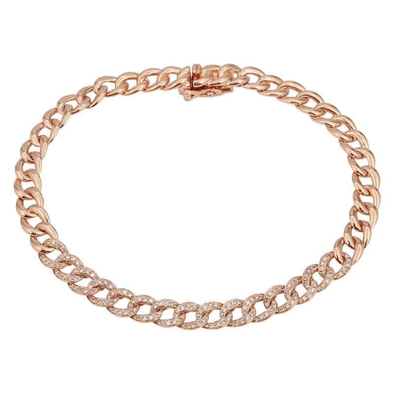 curb link diamond bracelet