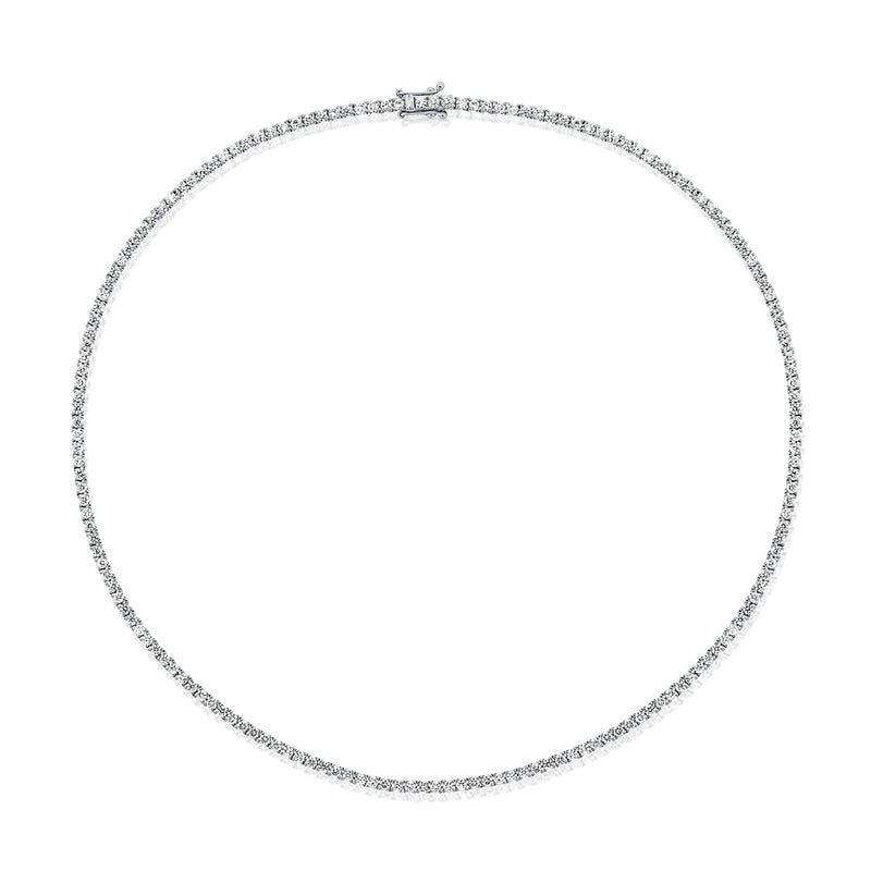 14K Yellow Gold Diamond Tennis Necklace – Maurice's Jewelers