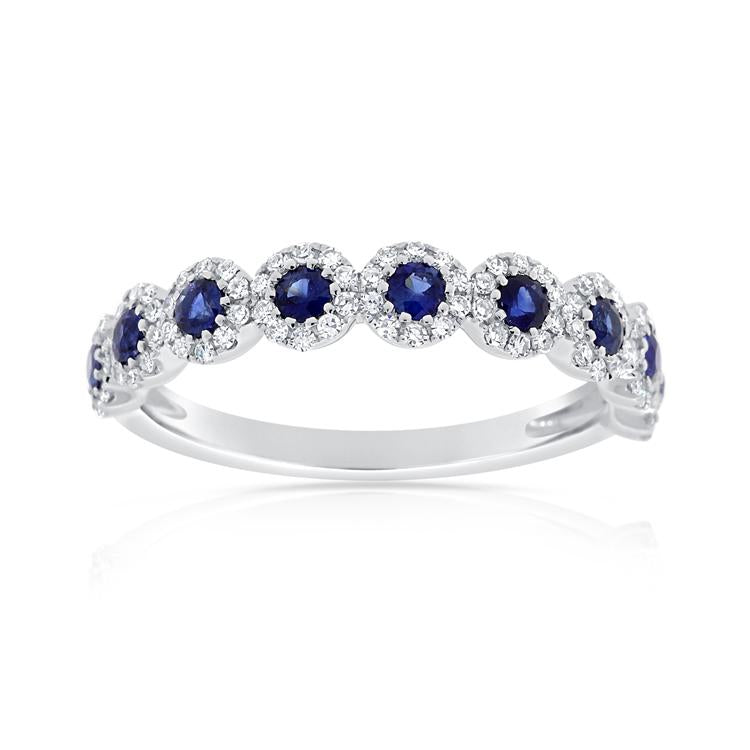 Diamond Halo Sapphire Ring – Maurice's Jewelers