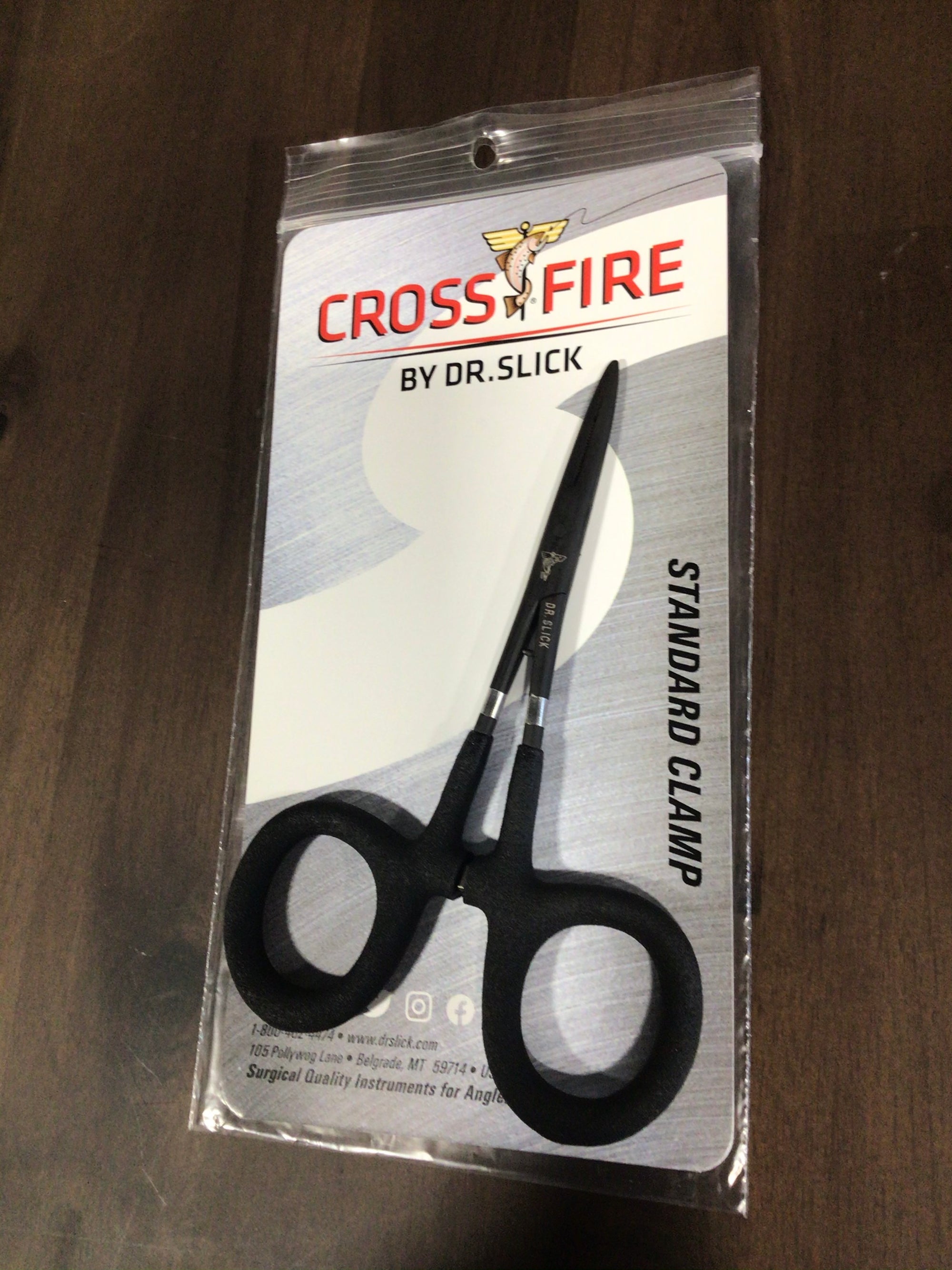 Dr. Slick Crossfire 5 Scissor Clamp with Black Textured Rubber Loops