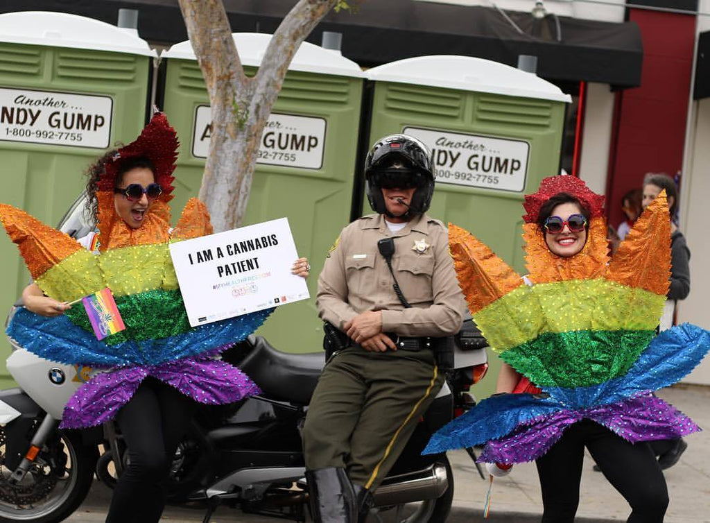 Kush Queen CEO Olivia Alexander protesting