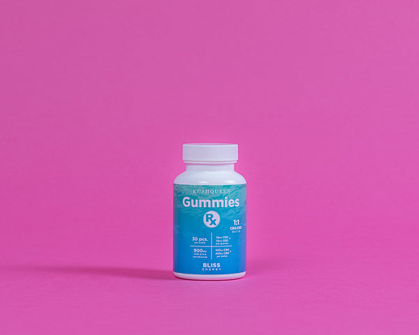 Gummies Rx Bliss contains CBG and CBD cannabinoids.