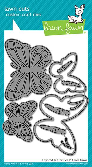 Download Lf1913 Layrered Butterflies Lawn Cuts Dies Craftfancy