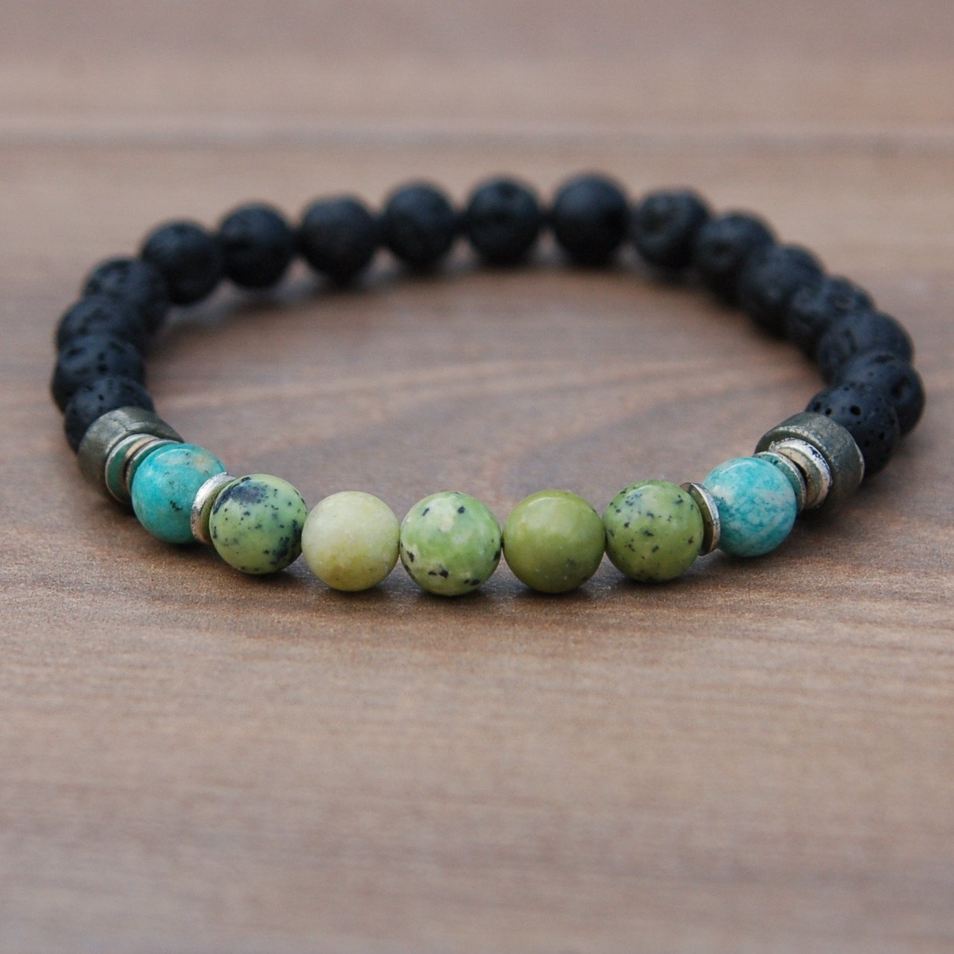 I am Energy Lava Stone Affirmation Diffuser Bracelet – InJewels Healing ...