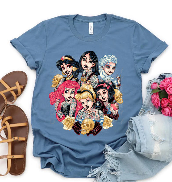 Disney Princess Women Shirt  Tee Shirt Disney Princess Punk  Cool Disney  New Women  Aliexpress