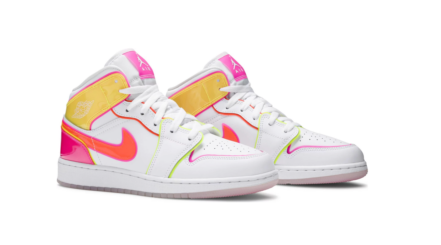 jordan 1 mid edge glow women's