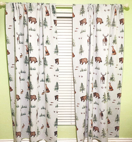 woodland blackout curtains for boy