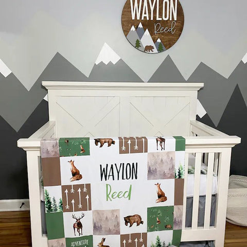 woodland crib for boy