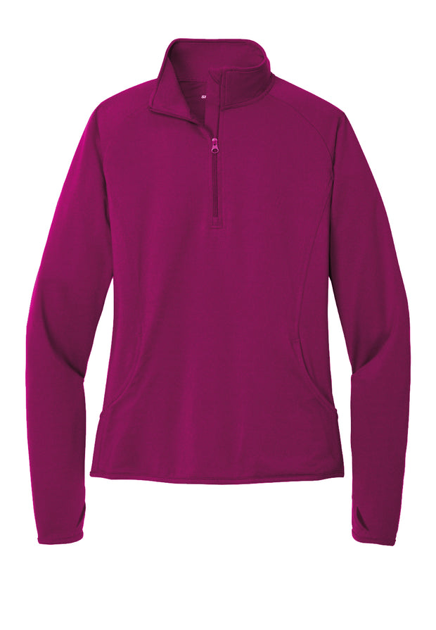 Sport-Tek Ladies Sport-Wick Textured 1/4-Zip Pullover, Product