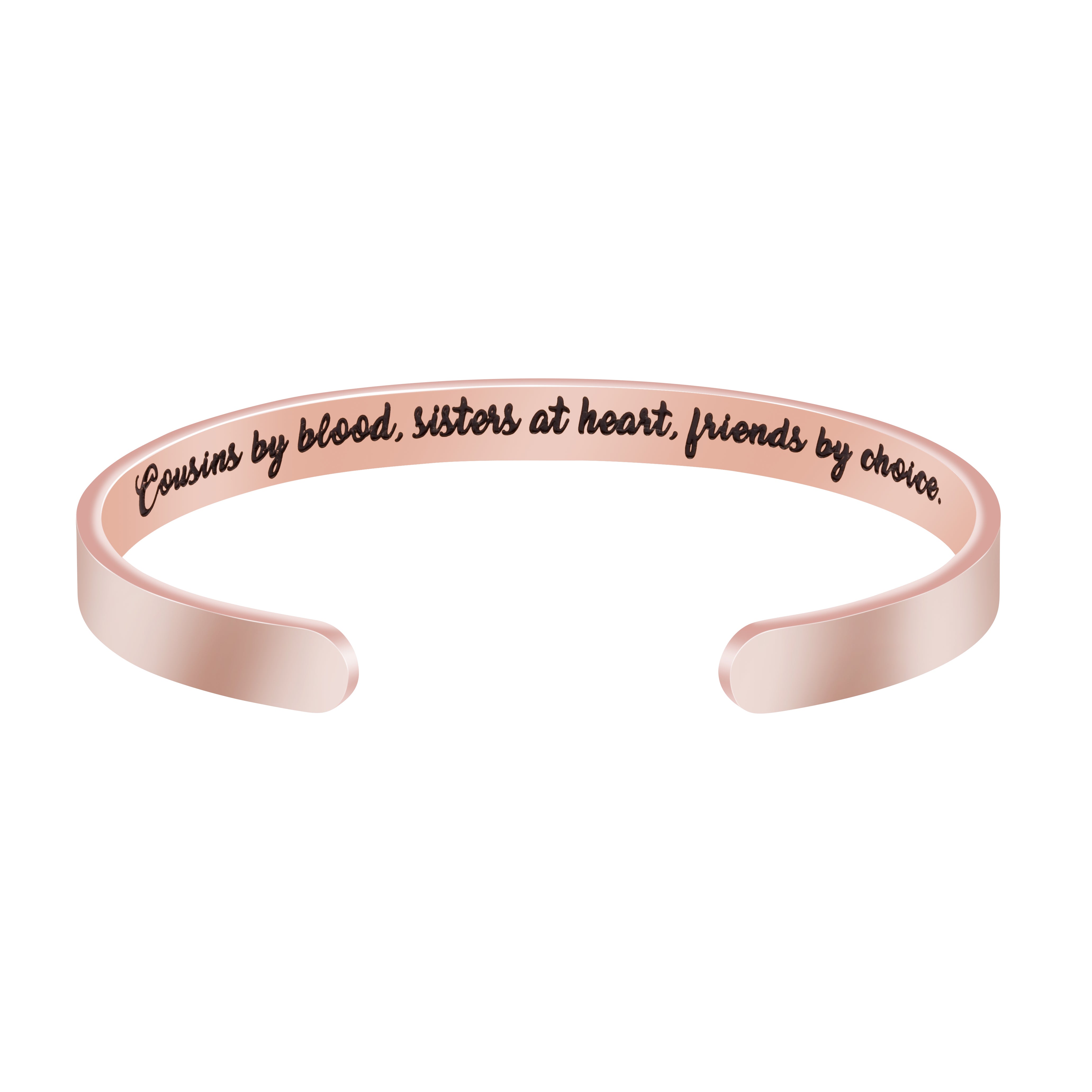 Best Friend Friendship Cousin Bracelet Sister Mantra Cuff Bangle