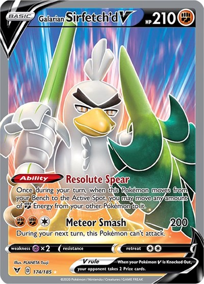 Galarian Sirfetch D V Full Art Swsh04 Vivid Voltage L Antre Du Jeu