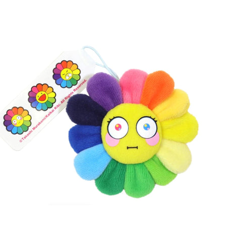 Takashi Murakami - Multi Blue Flower Plush Keychain Pin