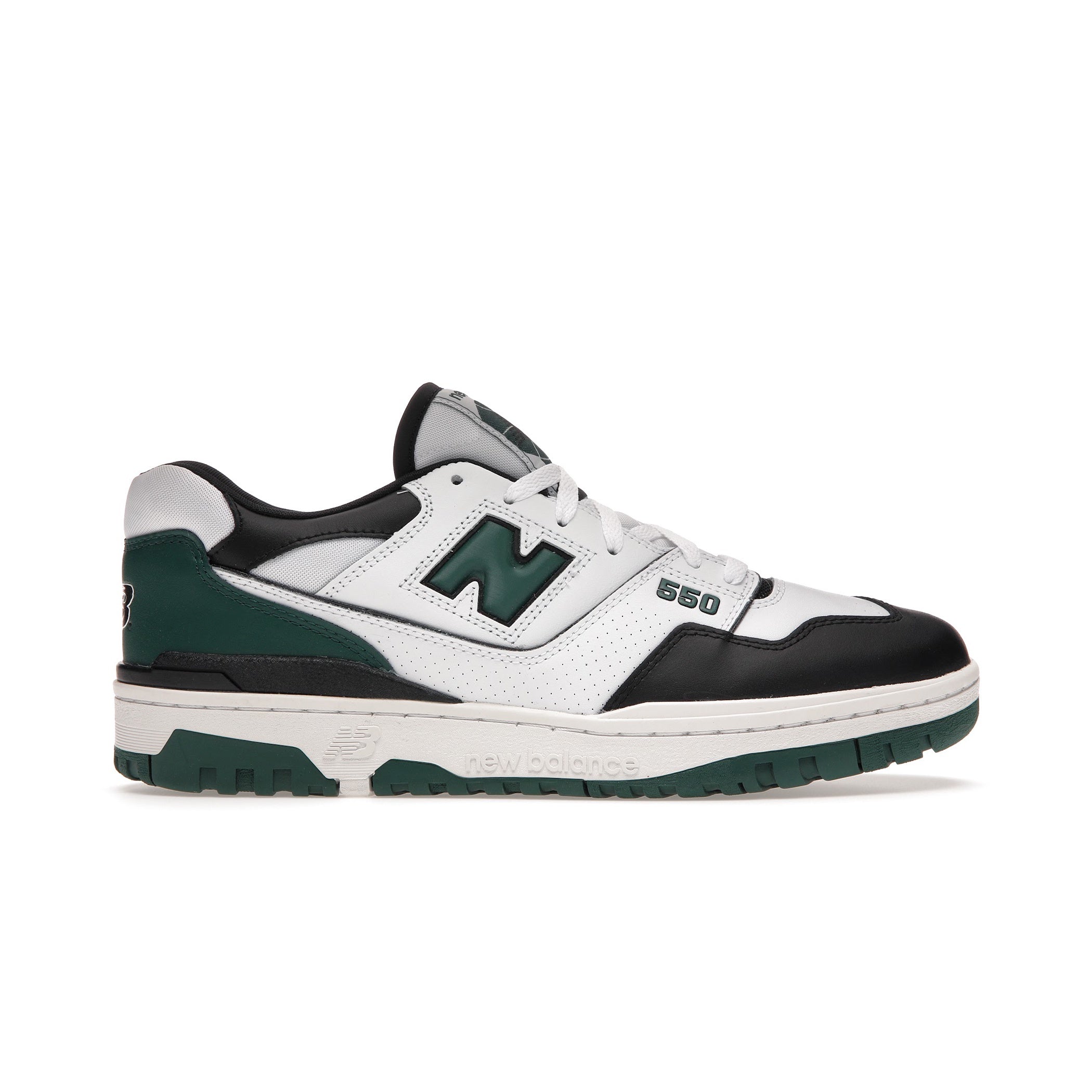 new balance bb550 white green