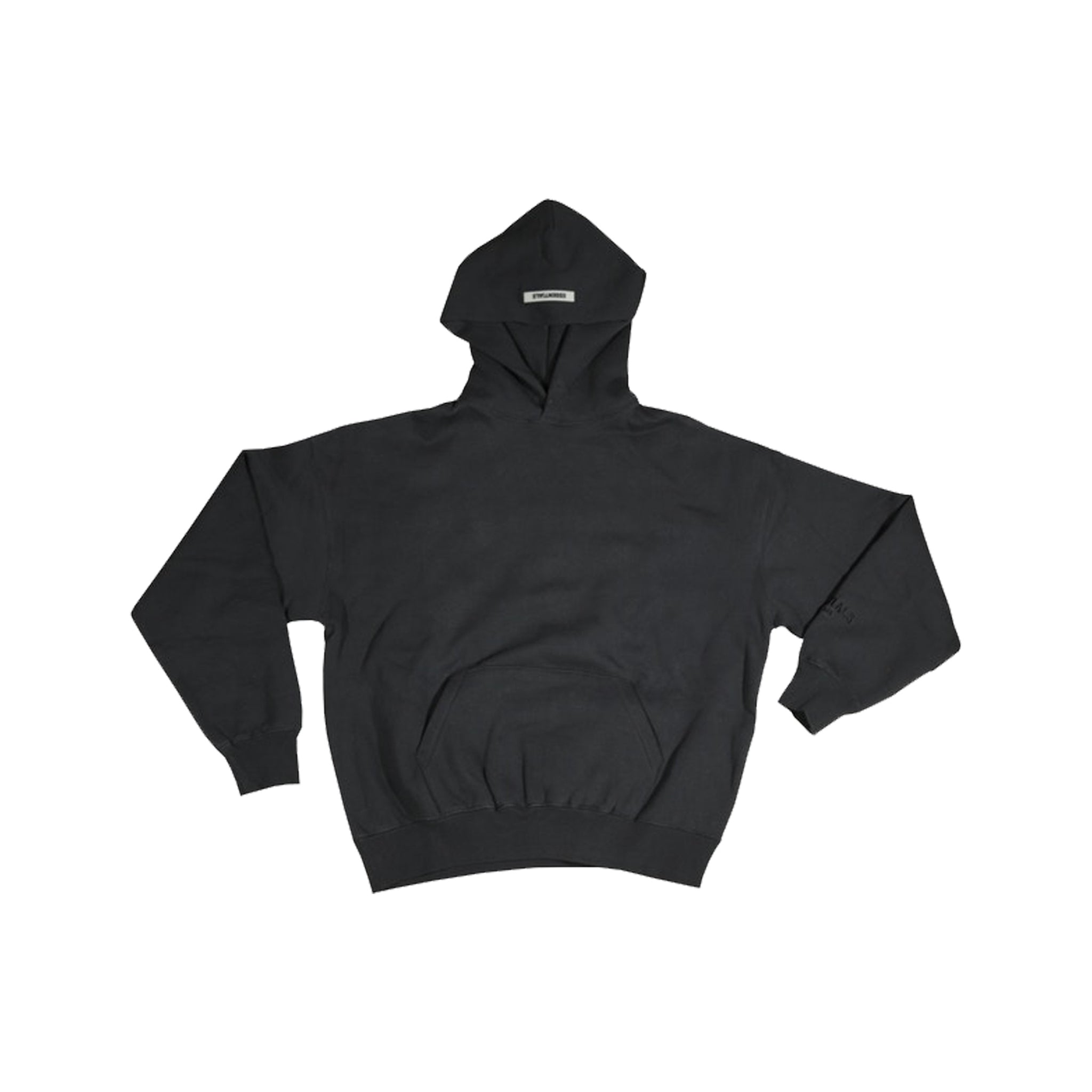 fear of god essentials black hoodie