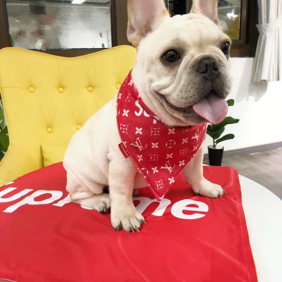 Supreme LV Red Puppy Bandana (HOT ITEM 