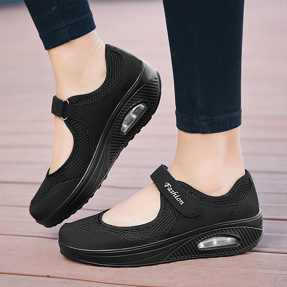 women's fashion flying woven cosy walking shoes