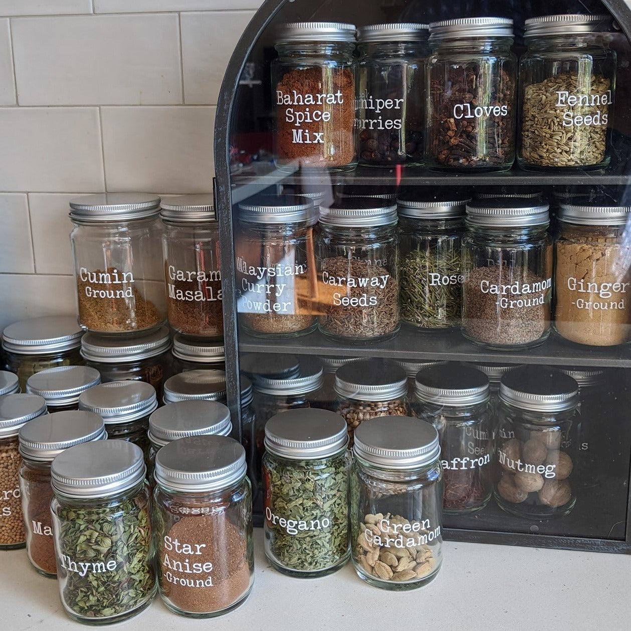 custom spice jars