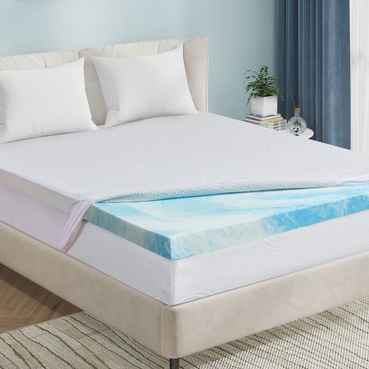 Subrtex Gel-infused Memory Foam Mattress Topper - On Sale - Bed Bath &  Beyond - 32567394