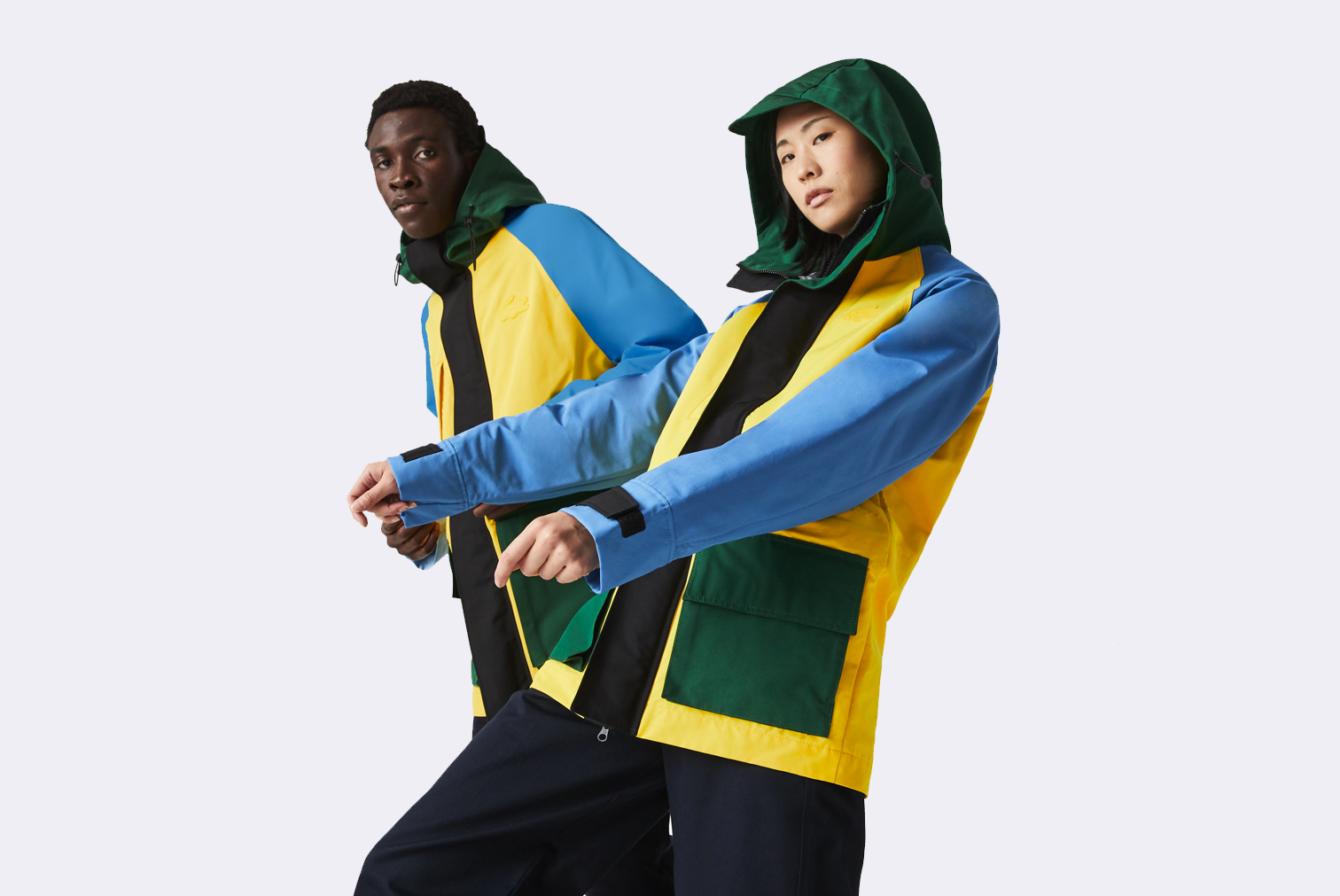 Parka unisex color block Lacoste Live