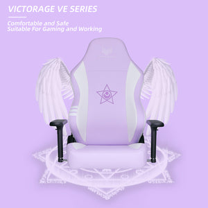 gaming chair purple and white