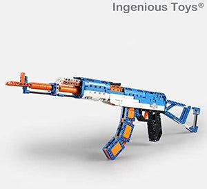 Ingenious Toys® technic AK-47 darts blaster / 498pcs construction set #81001