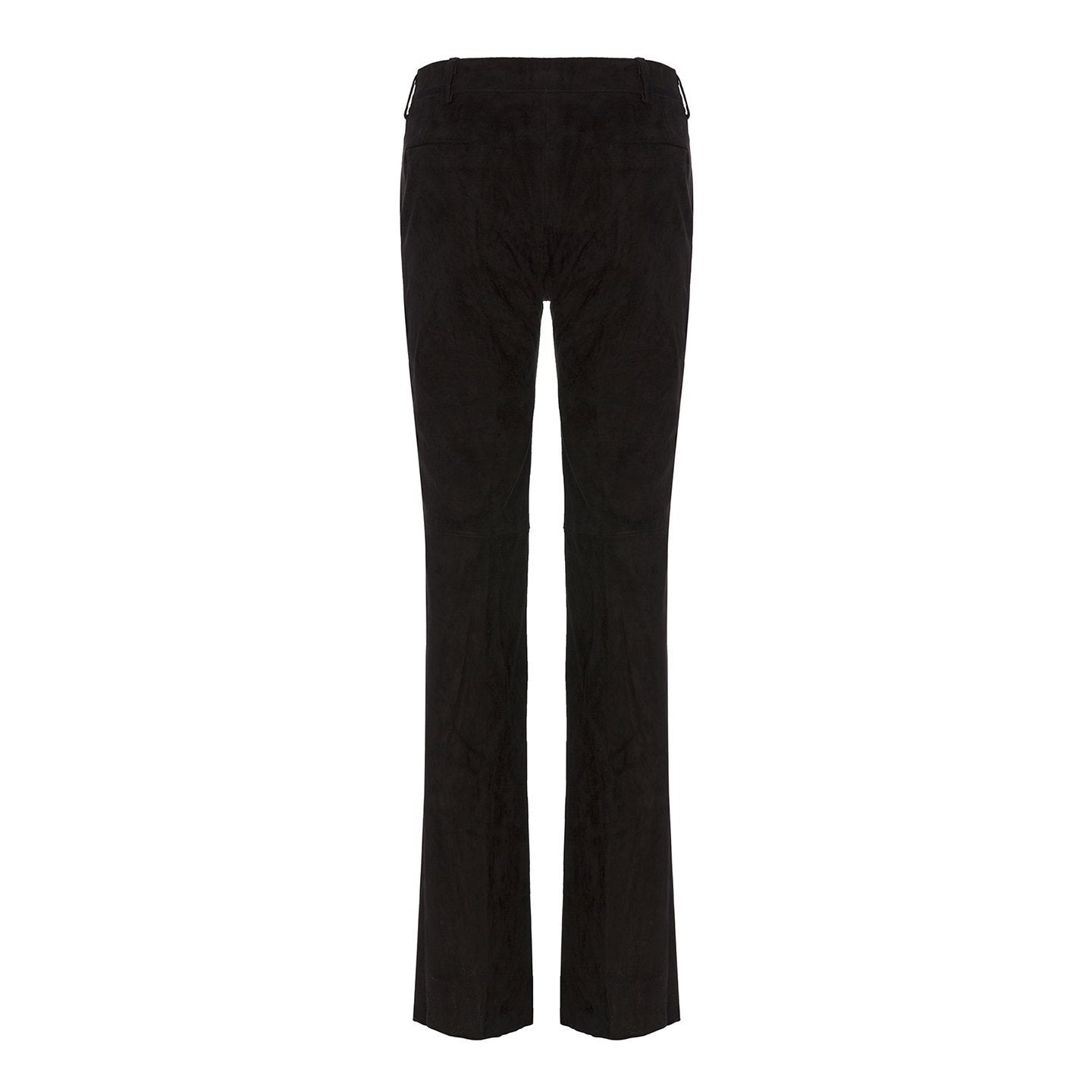 Stretch Suede Trousers in Black – Buzz & Luna