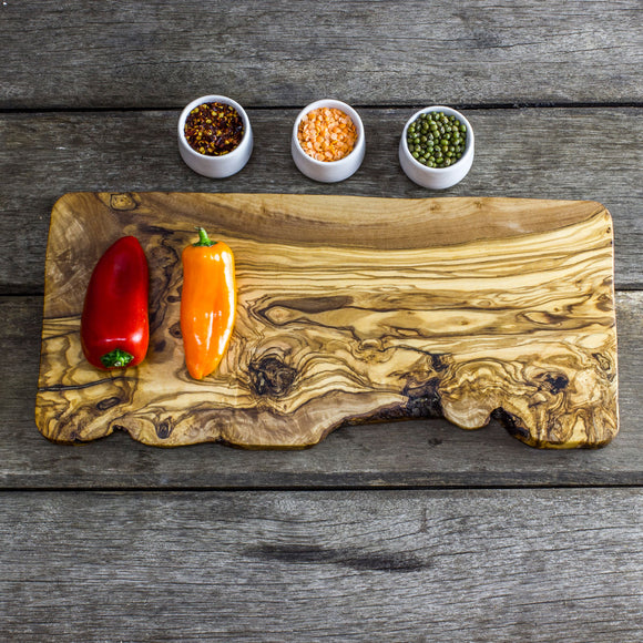 Olive Wood Cutting Board With Jus Groove 40 X 16 X 2cm The Rustic Dish Ltd® 