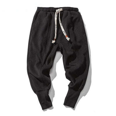 designer black joggers