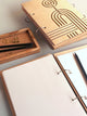 Studio Indigene - A5 Size Sketchbook with Birchwood Cover-Design 2 - 2323Designs - Studio Indigene