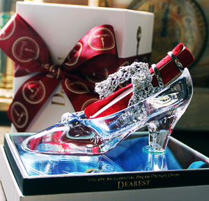 ガラスの靴 プロポーズ Dearest 12時の魔法 Standard 結婚記念日 リングピロー プレゼント 名入れギフト カスタム彫刻 シンデレラと小さなガラスの靴 Dearest 12o Clockmagic