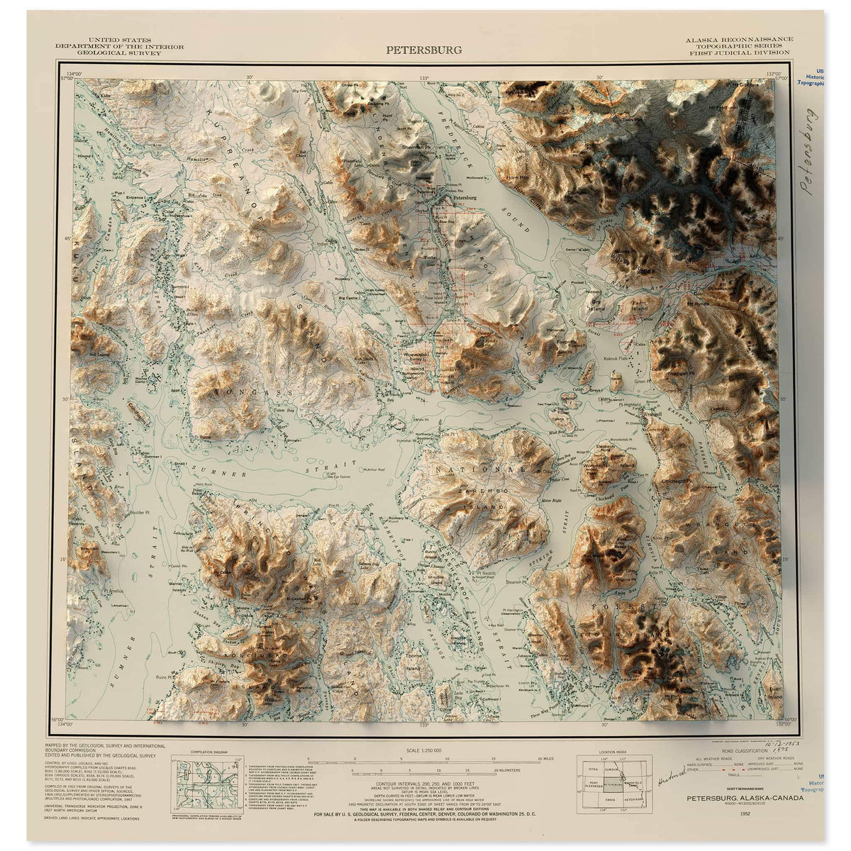 Petersburg Alaska Map Scott Reinhard Maps   1952 Petersburg 6c1b4e1b 1917 4342 9f3b 382eea2668b1 1200x1200 