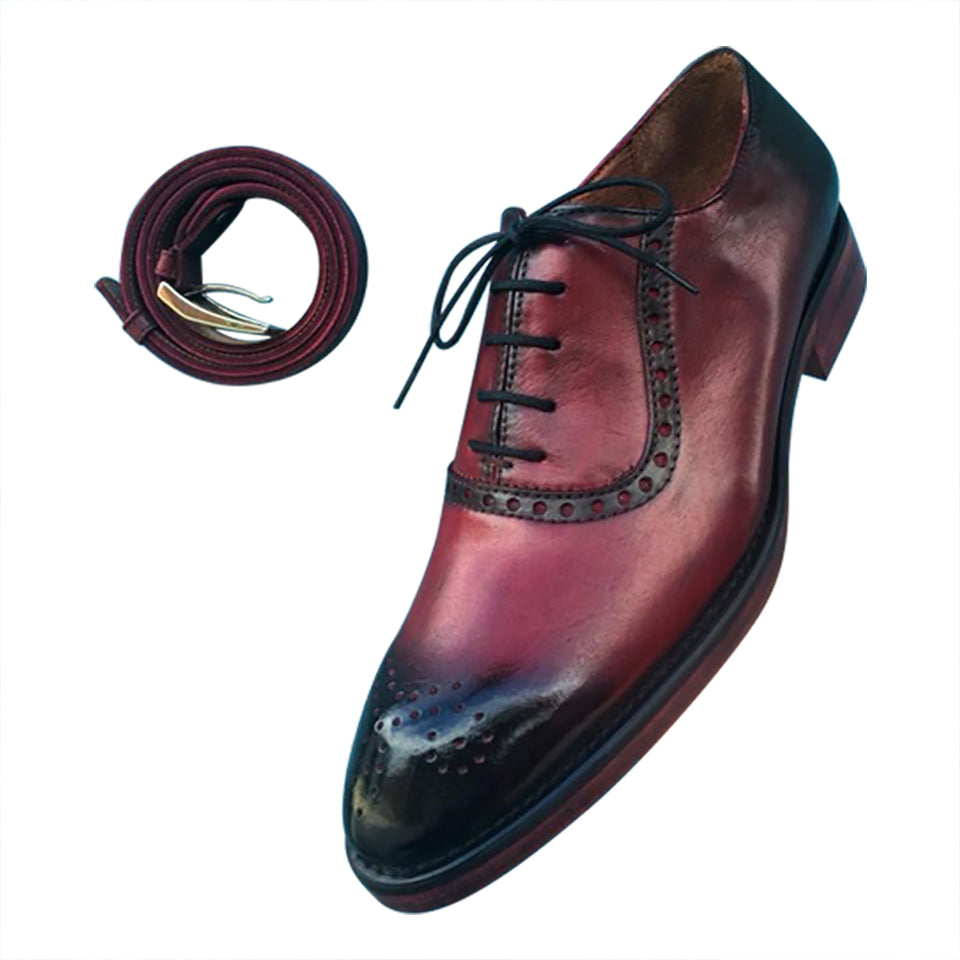 burgundy casual shoes
