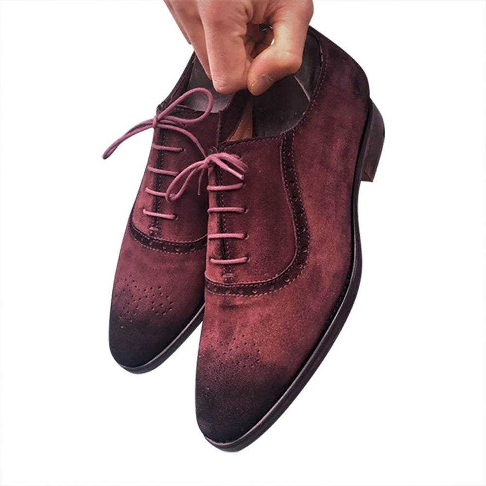 burgundy oxford shoes