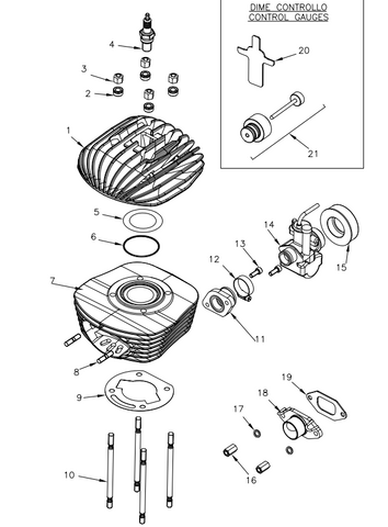 Vortex Mini ROK Exhaust Manifold Gasket