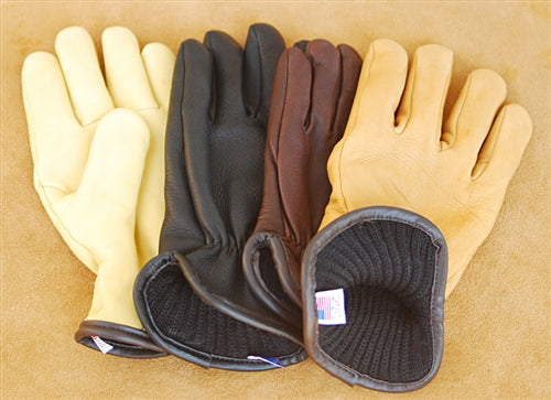 wool lined leather work gloves