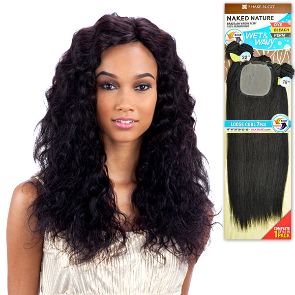 Naked Nature 100 Unprocessed Brazilian Virgin Remi Hair Wet