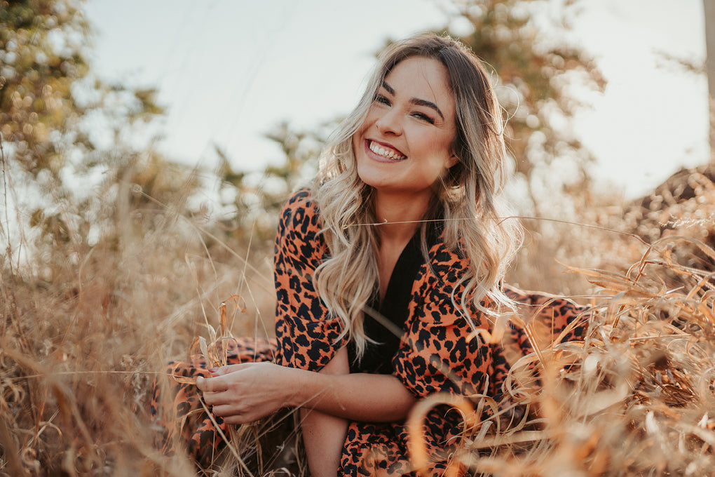 woman smiling