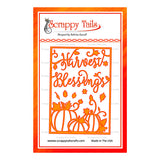 A7 Harvest Blessings cover plate - Scrappy Tails