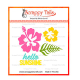 Hibiscus hot foil plates - Scrappy Tails