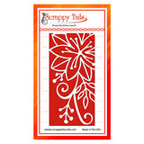 Slimline Poinsettia Stencil - Scrappy Tails Crafts