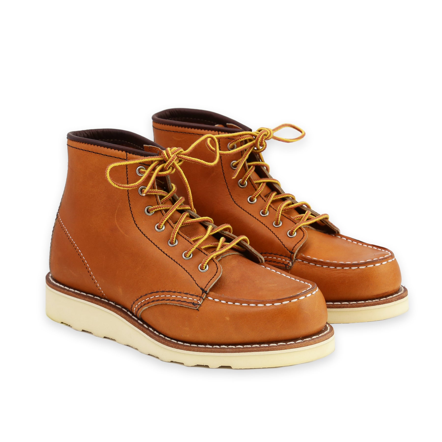 red wing moc toe care