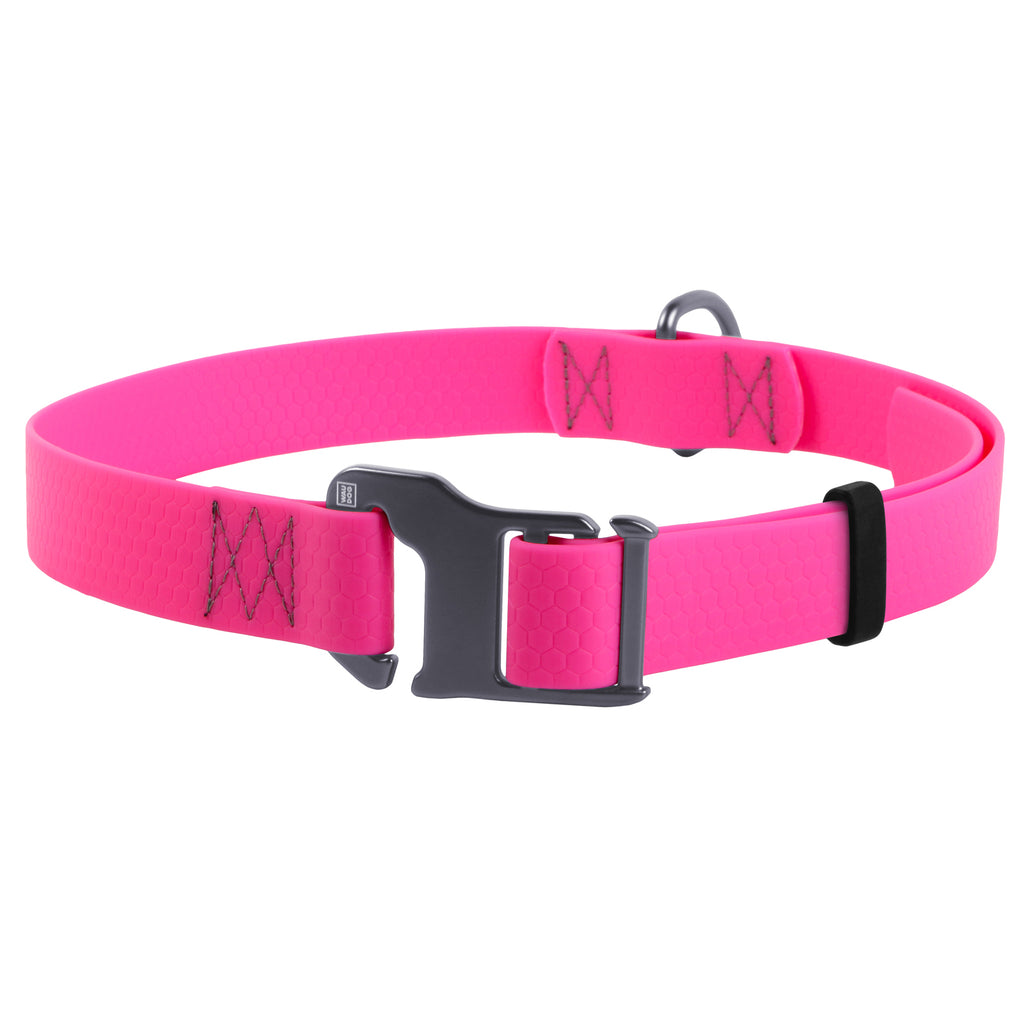 pink waterproof dog collar