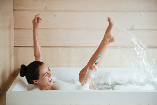 Shaving with water