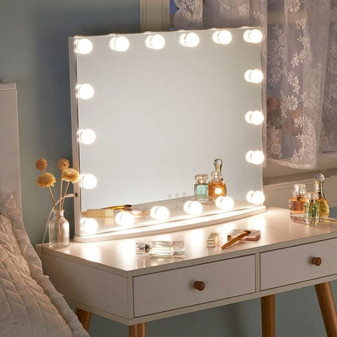 LUXFURNI Hollywood Makeup Mirror